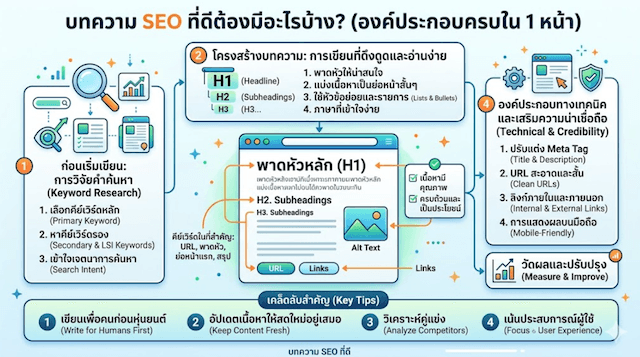บทความ SEO ที่ดีต้องมีอะไรบ้าง
